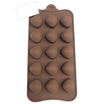 Forma Molde Silicone Bombom Concha Mar Chocolate Trufa Pascoa