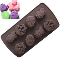 Forma Molde Silicone Chocolate Bombom Cesta Pascoa Coelhinho Forma Molde Silicone Chocolate Bombom Cesta Pascoa Coelhinho