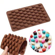Forma Molde Silicone Grão De Café Para Chocolate Doces Balas