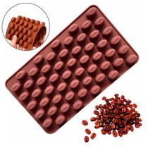 Forma Molde Silicone Grão De Café Para Chocolate Doces Balas