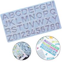 Forma Molde Silicone Para Resina Letras Numeros Alfabetos
