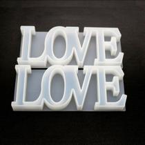 Forma Molde Silicone Resina Love