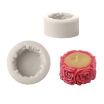 Forma Molde Silicone Resina Provence Vela Sabonete Rosa - Decore Artesanatos SP