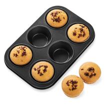 Forma Muffin 6 Cavidades Antiaderente Econômica Durável Para Bolinhos Caseiros Forma Muffin 6 Cavidades Antiaderente Econômica Durável Para Bolinhos Caseiros