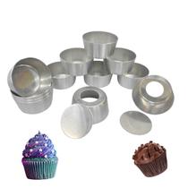 Forma Muffins Cupcake Petit Gateau Fundo Falso - 12 Unid.