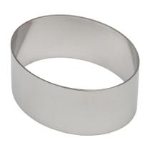 Forma ovalada de aço inoxidável Ateco 10 x 3,5 cm