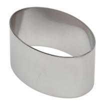 Forma ovalada de aço inoxidável Ateco 8 x 3,5 cm de altura