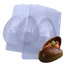 Forma Ovo de Páscoa 1 Kg com Silicone SP Ref 3621 - 2 formas - BWB Embalagens Forma Ovo de Páscoa 1 Kg com Silicone SP Ref 3621 - 2 formas - BWB Embalagens