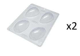 Forma Ovo De Páscoa 100g Acetato Simples - 2 Formas