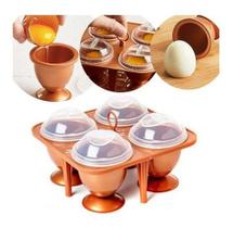 Forma Ovos Copper Eggs Xl Maker Metal 4 Copos Cozinha