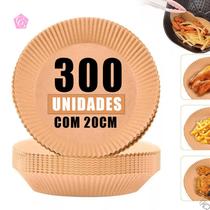 Forma P/ Air Fryer Descartável Antiaderente Kit Com 300un Forma P/ Air Fryer Descartável Antiaderente Kit Com 300un