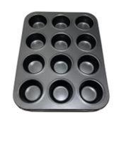 Forma P/ CupCake Aço Carbono Antiaderente com 12 cavidades - home Forma P/ CupCake Aço Carbono Antiaderente com 12 cavidades - home