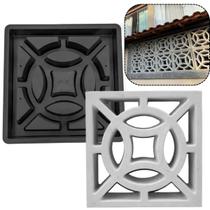Forma p Fabricar Elemento Vazado Bloco Aberto Muxarabi Parede Decor 39x39x7 Estilo 4 Pontas Divisor Concreto