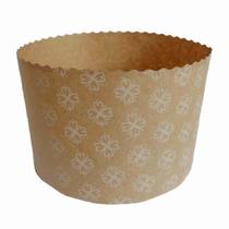 Forma p/panetone 1 kg decorada ecopack c/ 50 un