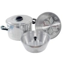 Forma Panela De Fazer Pudim Banho Maria 3 m 1 A Vapor Legumes