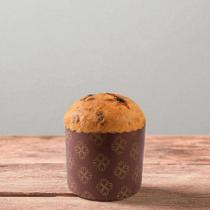 Forma Panetone 100g - Marrom Decorada com Trevos - 10 unidades - Ecopack -Rizzo Forma Panetone 100g - Marrom Decorada com Trevos - 10 unidades - Ecopack -Rizzo