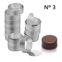 Forma Pão De Mel Fundo Falso Nº3 (7,3x2,5cm) - 12 unid.