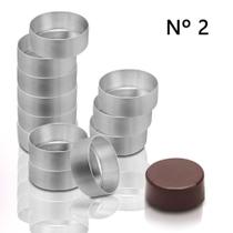 Forma Pão de Mel Fundo Fixo nº 2 (6,3x2,1cm) - 12 unidades