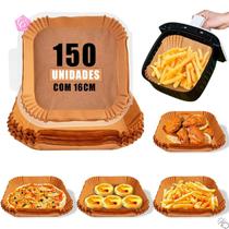 Forma Papel Descartável P/ Air Fryer Microondas Forno 150un Forma Papel Descartável P/ Air Fryer Microondas Forno 150un