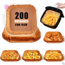 Forma Papel Descartável P/ Air Fryer Microondas Forno 200un