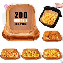 Forma Papel Descartável P/ Fritadeira Air Fryer Oven 200un
