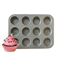 Forma para 12 cupcakes teflon 35X26,5CM Colorido