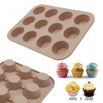 Forma Para 12 Mini Bolos Cupcake, Muffins e Petit Gateau - Facibom
