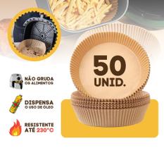Forma Para Air Fryer 50 Peças Fritadeira Forno Micro-Ondas