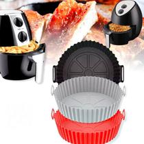 Forma Para Air Fryer De Silicone Antiaderente Sem Sujeira