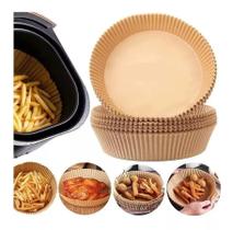 Forma para air fryer descartavel de papel c/50 20x4,5cm facilite.ud Forma para air fryer descartavel de papel c/50 20x4,5cm facilite.ud