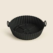 Forma para Airfryer Black Silicone 22cm - ACASA Forma para Airfryer Black Silicone 22cm - ACASA