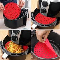 Forma Para Airfryer De Silicone Tapete Reutilizável Forma Para Airfryer De Silicone Tapete Reutilizável