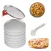 Forma Para Assar e Servir Pizza em Alumínio C/Borda Reforçada Nº 35 C/05 Unidades