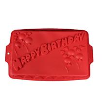 Forma Para Bolo Assadeira Em Silicone Happy Birthday Cozinha