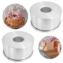 Forma Para Bolo Caseiro / Vulcão / Pudim Reta da Vovó 20x10cm Kit 2 Pçs