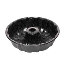 Forma para Bolo com Furo Antiaderente de Aço Carbono Granilite Preta Lyor Forma para Bolo com Furo Antiaderente de Aço Carbono Granilite Preta Lyor