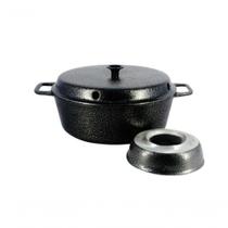 Forma Para Bolo Craqueada Com Cone Alumínio 24Cm Preto