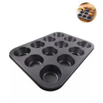 Forma Para Bolo Cupcake Anti-aderente 12 Cavas