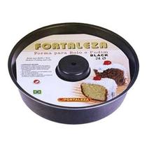 Forma Para Bolo E Pudim Fortaleza Black C/ Tubo No 24 Forma Para Bolo E Pudim Fortaleza Black C/ Tubo No 24