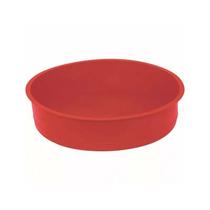 Forma para Bolo em Silicone Redonda Vermelha