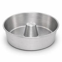 Forma para Bolo Nº 22 com Cone Central Redonda em Alumínio Resistente para Pudim e Confeitaria