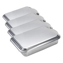 Forma para Bolo Nordic Ware Clássica de Metal 33x23cm com Tampa 4 unidades Forma para Bolo Nordic Ware Clássica de Metal 33x23cm com Tampa 4 unidades