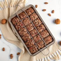 Forma Para Brownie 12x7 Aço Inoxidável Antiaderente Divisória Quadrada Para Muffin/Pão