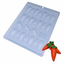 Forma para Chocolate Aplique Cenouras Ref. 9862 - 5 formas - BWB Embalagens