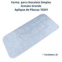 Forma para Chocolate Aplique de Páscoa Cod 10341 Acetato Simples Grande - BWB
