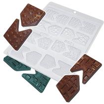 Forma para Chocolate Bandeirinhas Molde Acetato Simples Cod. 9421 BWB Forma para Chocolate Bandeirinhas Molde Acetato Simples Cod. 9421 BWB