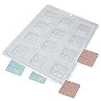 Forma para Chocolate Barrinha Baby 7g Molde Acetato Simples Cod. 1147 BWB Forma para Chocolate Barrinha Baby 7g Molde Acetato Simples Cod. 1147 BWB