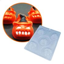 Forma para Chocolate com Silicone Abóbora com Chapéu Halloween Cod. 9529 BWB Forma para Chocolate com Silicone Abóbora com Chapéu Halloween Cod. 9529 BWB