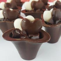 Forma para Chocolate com Silicone Copo Mousse 6 11g Ref. 9458 BWB 1unid