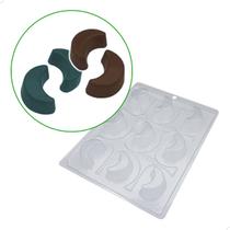 Forma para Chocolate com Silicone Meia Lua Gourmet 18g Cod. 9632 BWB Forma para Chocolate com Silicone Meia Lua Gourmet 18g Cod. 9632 BWB
